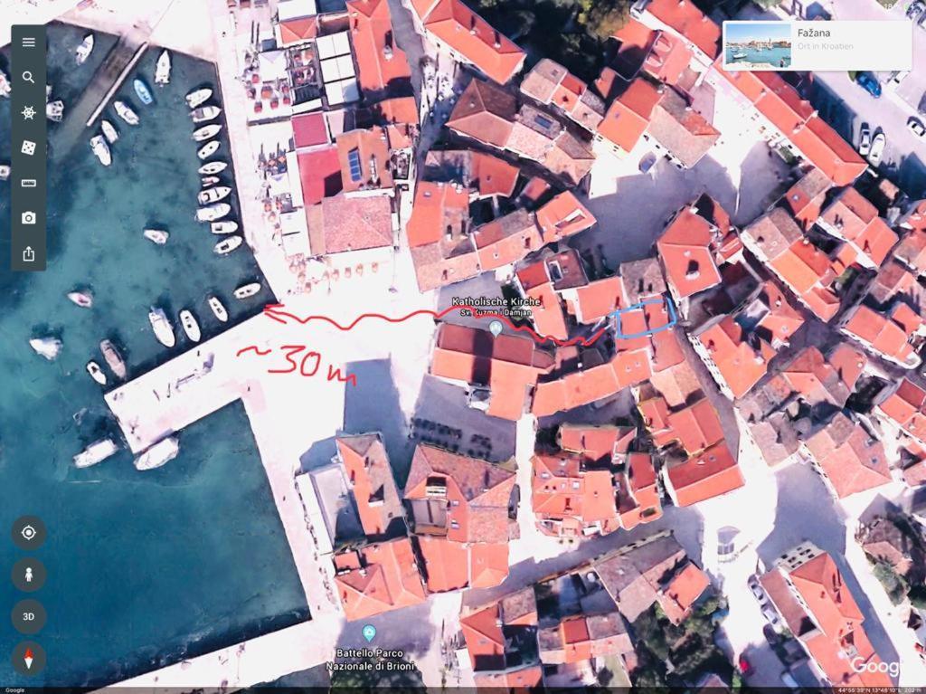 Istrian Stone House In The Heart Of The Beautiful Fishing Village Fazana - Only Few Steps From The Sea And The Wonderful Beach - Incl Plasma-Quad-Plus-Filter Against C O V I D Kültér fotó